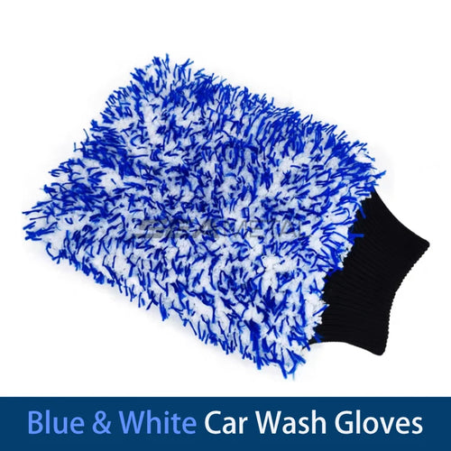 Microfiber Car Wash Brush & Cleaning Gloves